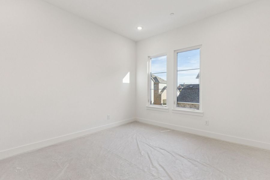 Spacious, unfurnished interior of a new home in Newman Village Townhomes, Frisco (Image 27). Spacious, unfurnished interior of a new home in Newman Village Townhomes, Frisco (Image 27).