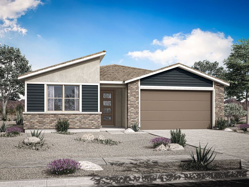 Representative exterior photo of a completed home built from the Cobalt by Mattamy Homes in Landmarke, Queen Creek, AZ (Image 24).