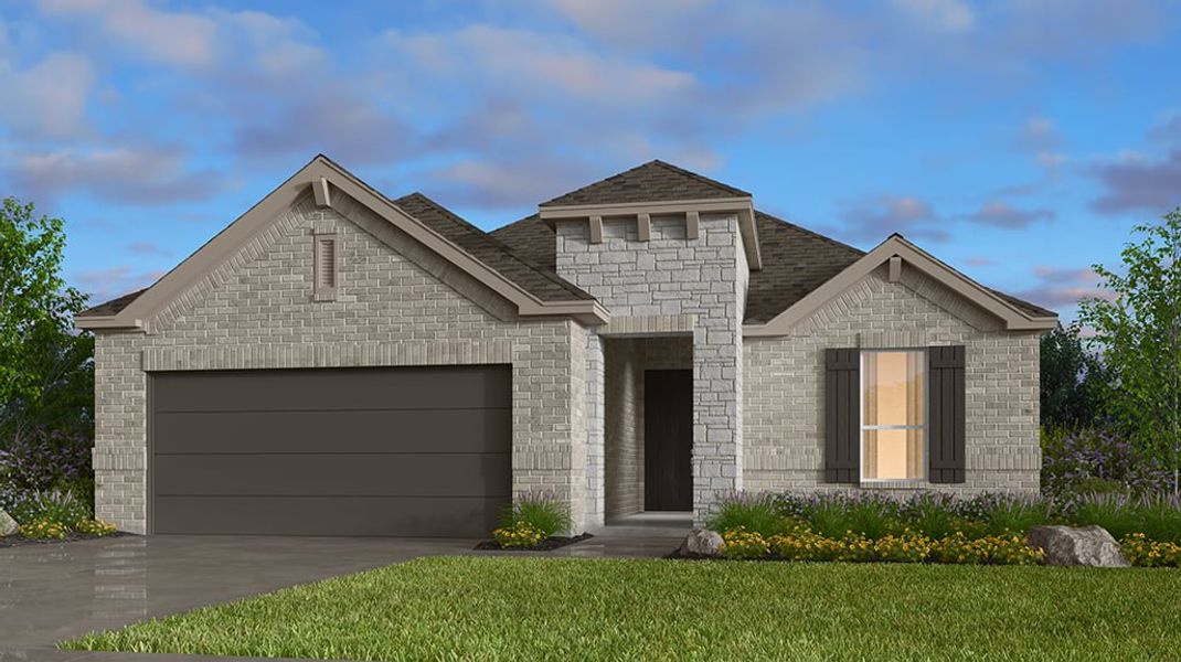 Representative exterior photo of a completed home built from the Driftwood by Taylor Morrison in Nolina 50s, Georgetown, TX (Image 14).