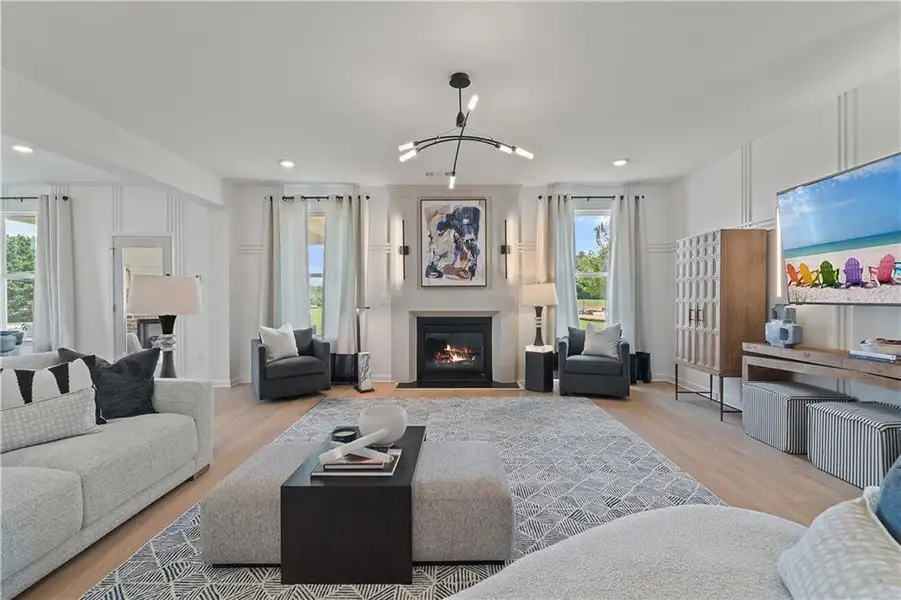 Furnished interior view inside a new home in Westwind Estates, Hampton (Image 8).