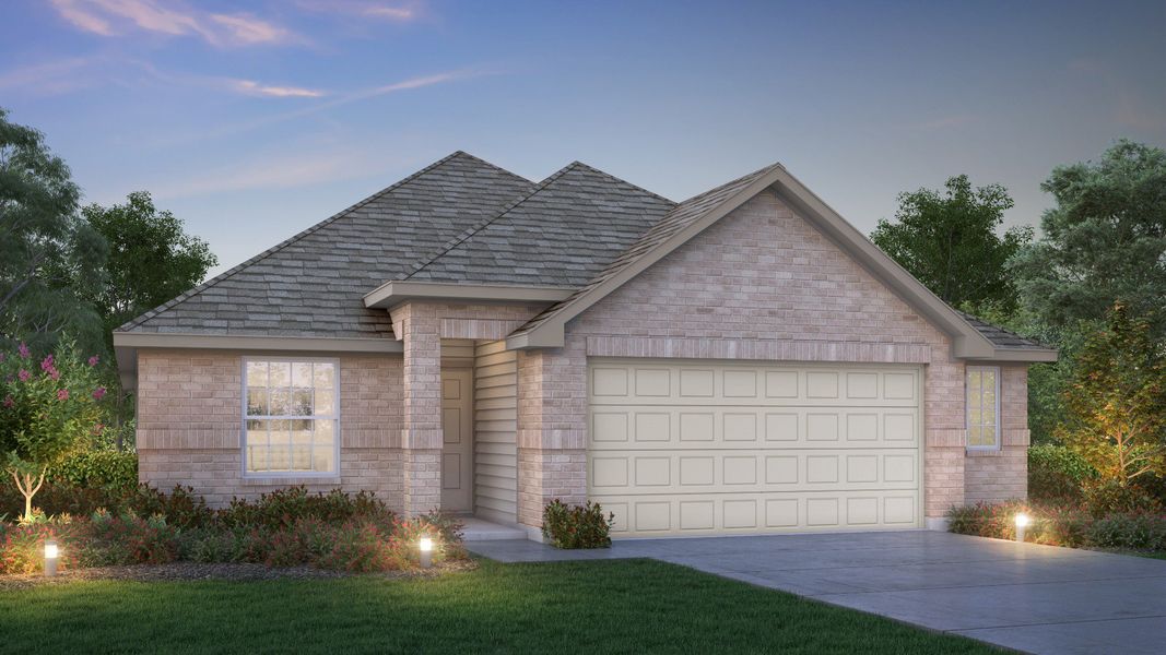 Representative exterior photo of a completed home built from the The Ravenna by Legend Homes in Hunters Ranch, San Antonio, TX (Image 2). Representative exterior photo of a completed home built from the The Ravenna by Legend Homes in Hunters Ranch, San Antonio, TX (Image 2).