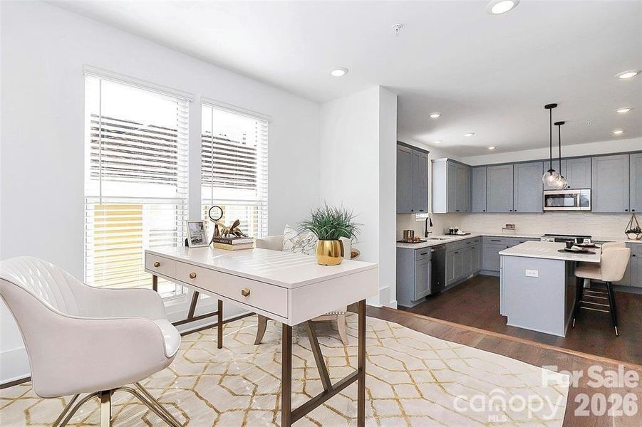 Furnished interior view inside a new home in , Charlotte (Image 18).