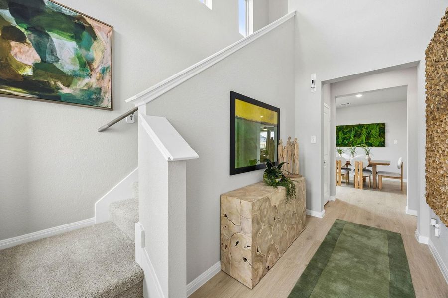 Entry in the Oak home plan by Trophy Signature Homes – REPRESENTATIVE PHOTO