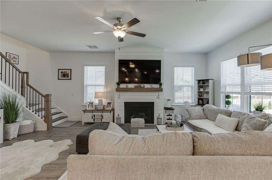 Furnished interior view inside a new home in , Cumming (Image 7).