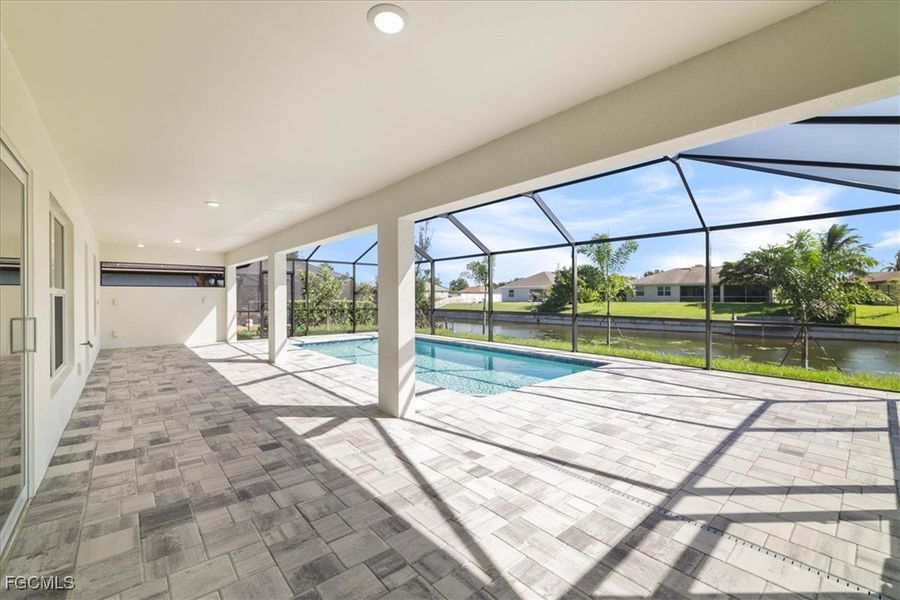Exterior details and patio area of a home in Cape Coral, Cape Coral (Image 2). Exterior details and patio area of a home in Cape Coral, Cape Coral (Image 2).