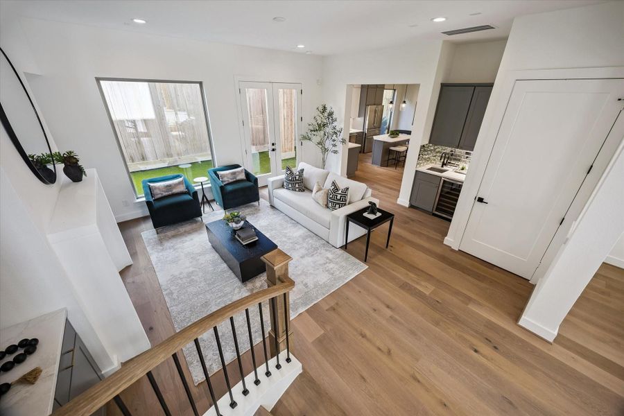 Furnished interior view inside a new home in , Houston (Image 16).