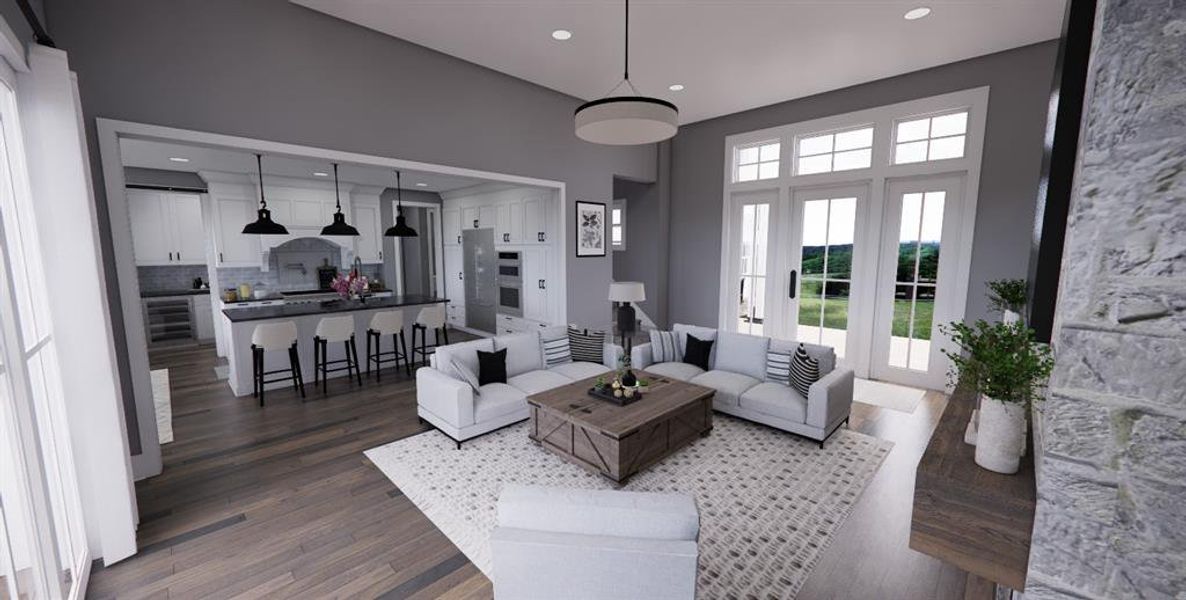 Furnished interior view inside a new home in , Dripping Springs (Image 15).