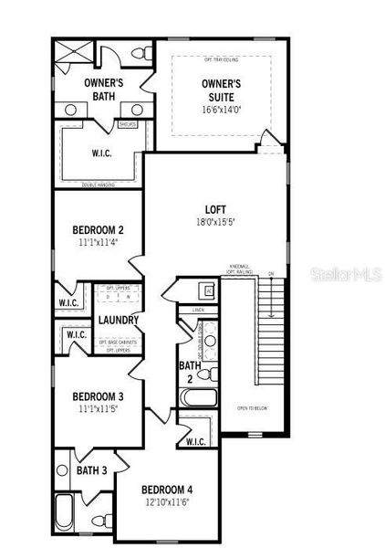 2D floor plan layout of this home in Pendleton at Chapel Crossings, Wesley Chapel, FL (Image 4). 2D floor plan layout of this home in Pendleton at Chapel Crossings, Wesley Chapel, FL (Image 4).