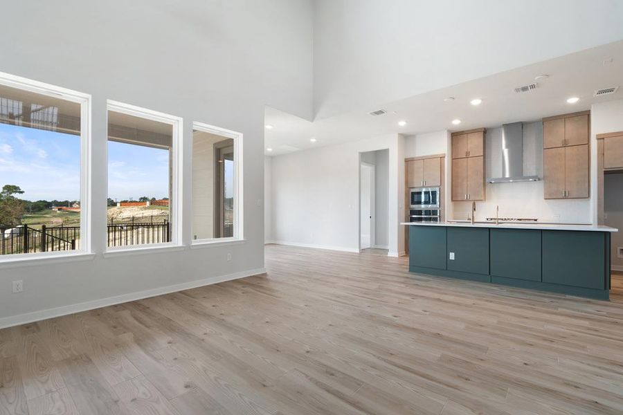 Spacious, unfurnished interior of a new home in Park Collection at Lariat, Liberty Hill (Image 32). Spacious, unfurnished interior of a new home in Park Collection at Lariat, Liberty Hill (Image 32).