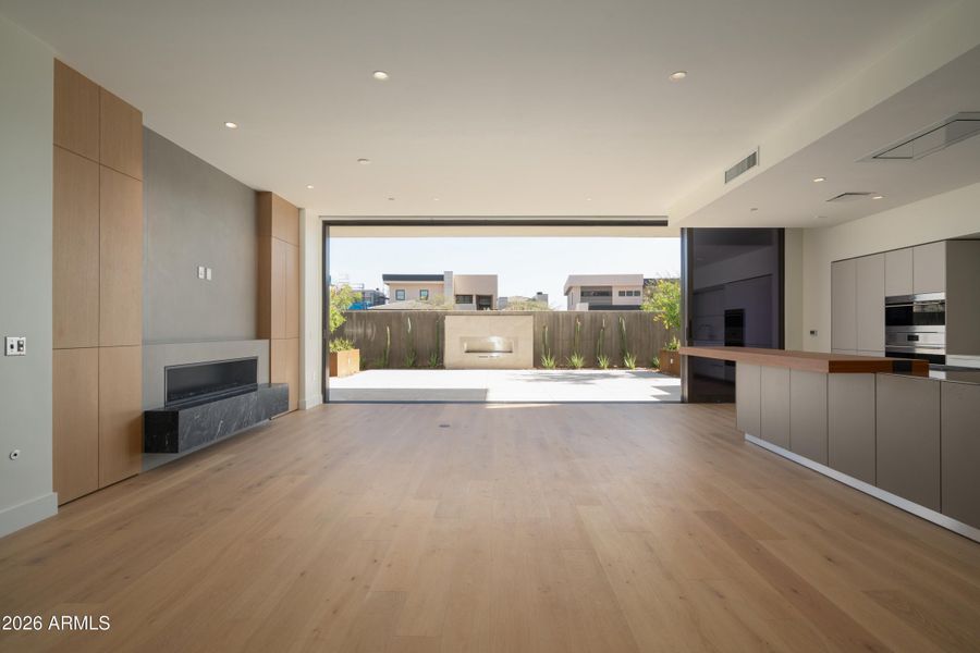 Sliding Wall of Glass