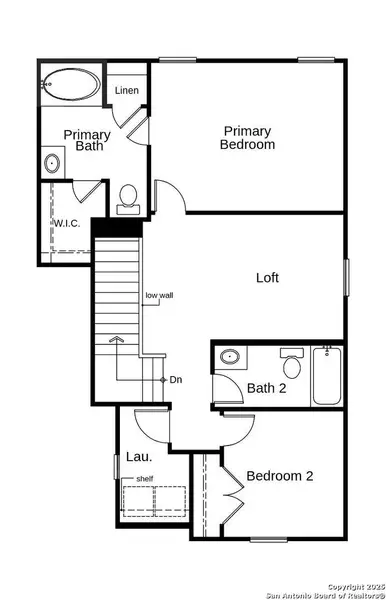 2D floor plan layout of this home in Medina Crossing - Villa Collection, Von Ormy, TX (Image 2). 2D floor plan layout of this home in Medina Crossing - Villa Collection, Von Ormy, TX (Image 2).