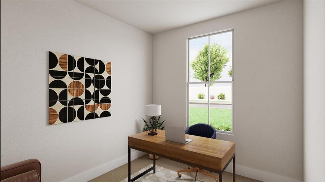 Furnished interior view inside a new home in Treeline, Justin (Image 4).