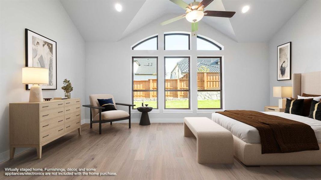 Furnished interior view inside a new home in Fields 60', Frisco (Image 7).