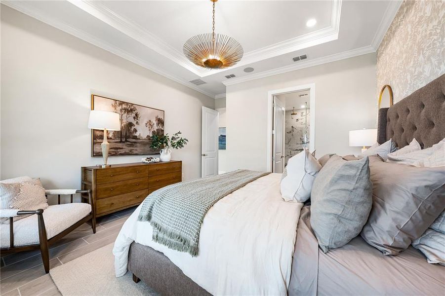 Furnished interior view inside a new home in Esplanade at Skye Ranch, Sarasota (Image 38).