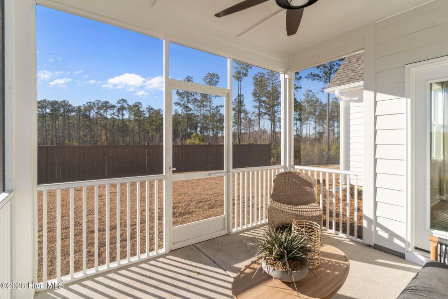 Exterior details and patio area of a home in Terrapin, Leland (Image 35).