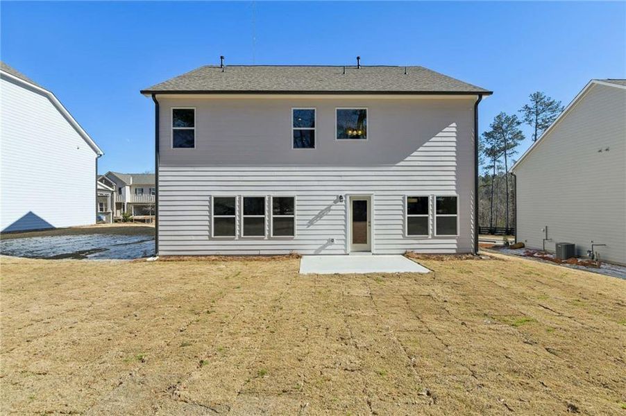 Exterior details and patio area of a home in The Estates at Casteel, Bethlehem (Image 24).