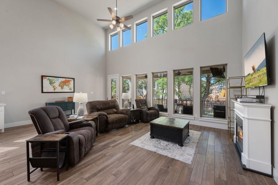 Furnished interior view inside a new home in 6 Creeks, Kyle (Image 13). Furnished interior view inside a new home in 6 Creeks, Kyle (Image 13).