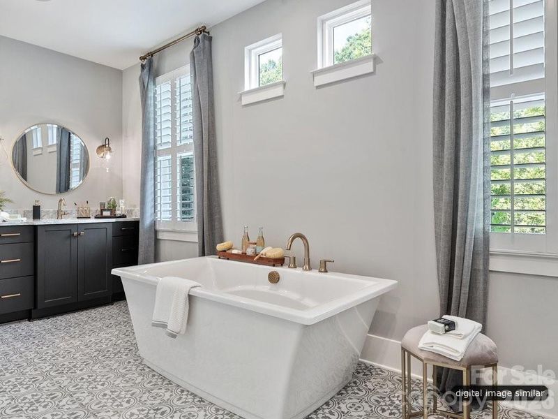 Furnished interior view inside a new home in , Huntersville (Image 20).