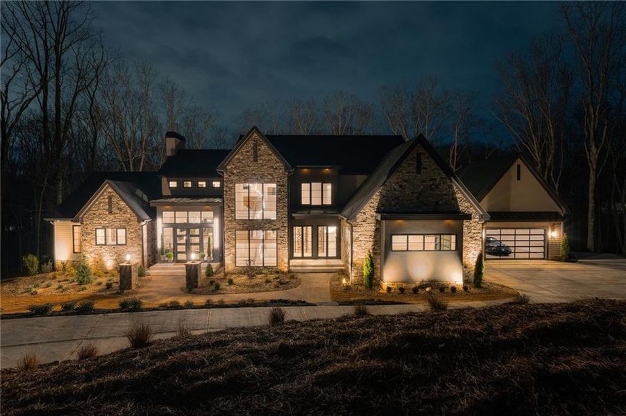 Front exterior of a new home in , Canton, GA, highlighting curb appeal (Image 31).