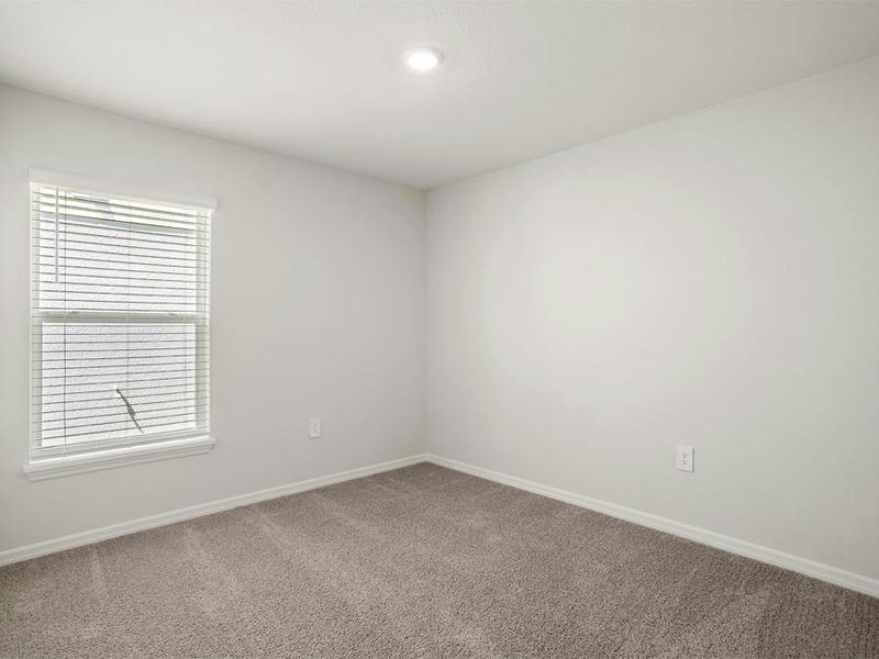 Secondary bedrooms provide space for everyone in your household.