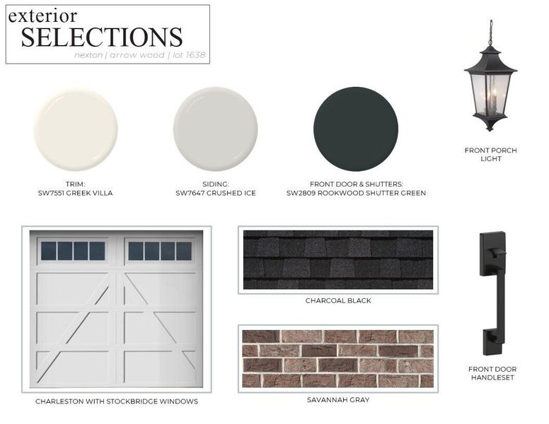 Sample of building materials used in homes in Nexton, Summerville (Image 4).