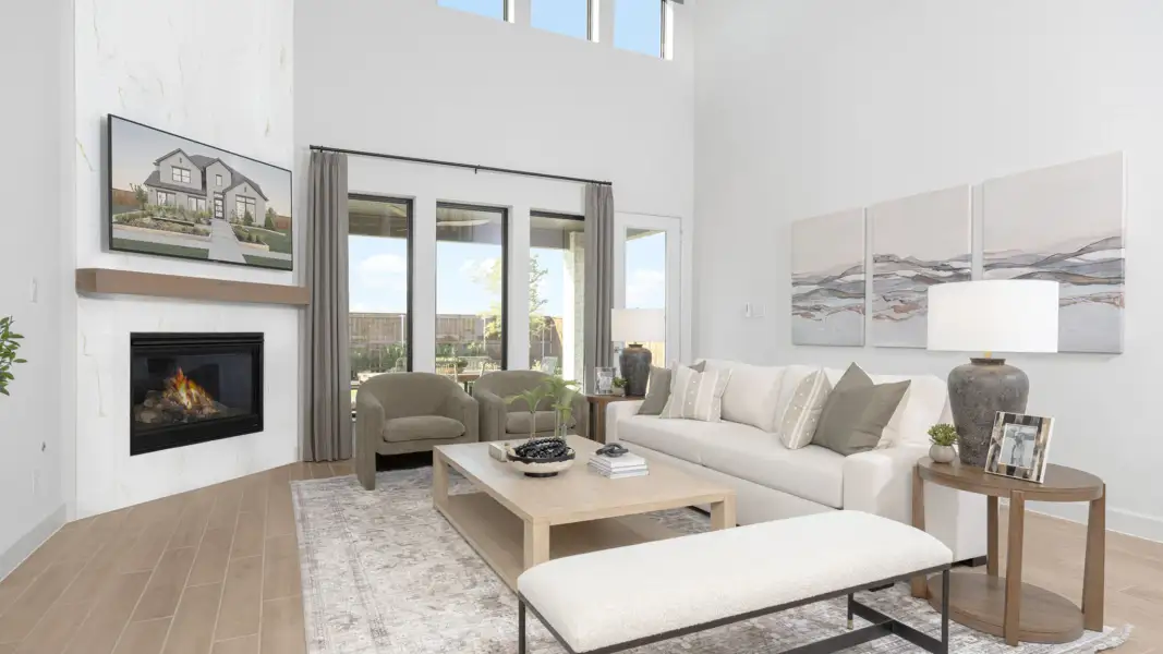 Furnished interior view inside a new home in Eliana, McKinney (Image 18).