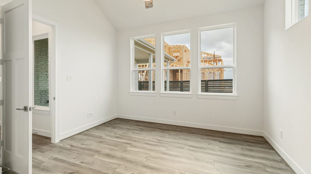 Representative furnished interior of a home built from the Valencia by Brightland Homes in Bridgeland Central, Cypress (Image 13).