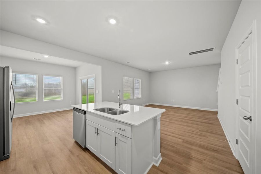 Furnished interior view inside a new home in Village at White Pine, Pendleton (Image 5). Furnished interior view inside a new home in Village at White Pine, Pendleton (Image 5).