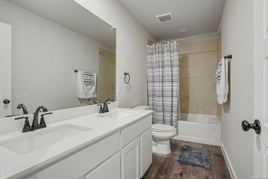 Furnished interior view inside a new home in , San Antonio (Image 36).