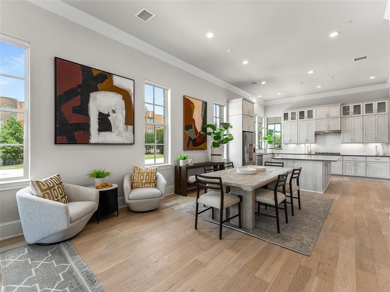Furnished interior view inside a new home in , Irving (Image 13).