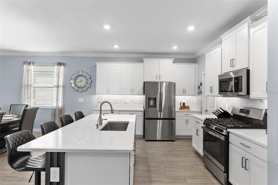 Furnished interior view inside a new home in Southshore Bay Active Adult, Wimauma (Image 16). Furnished interior view inside a new home in Southshore Bay Active Adult, Wimauma (Image 16).