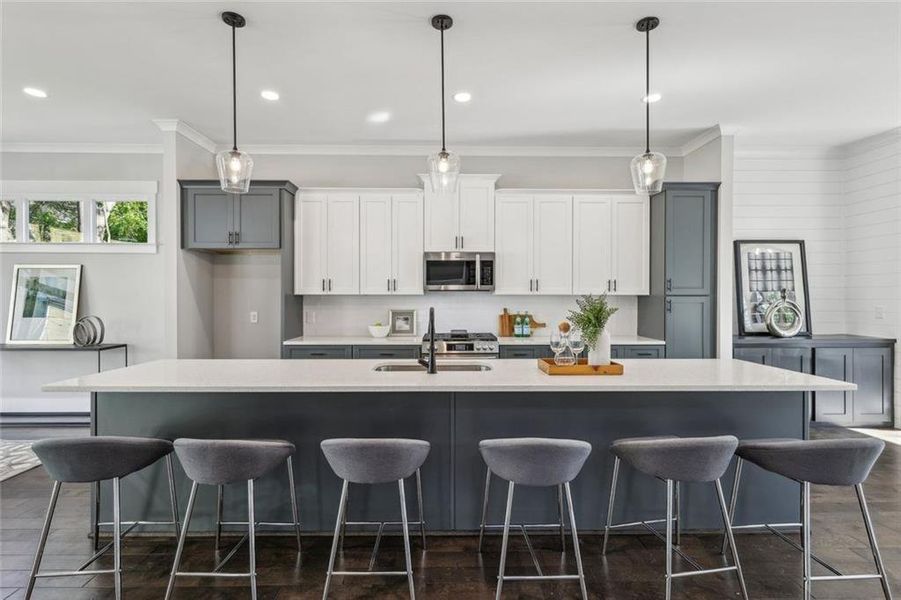 Furnished interior view inside a new home in , Atlanta (Image 11).