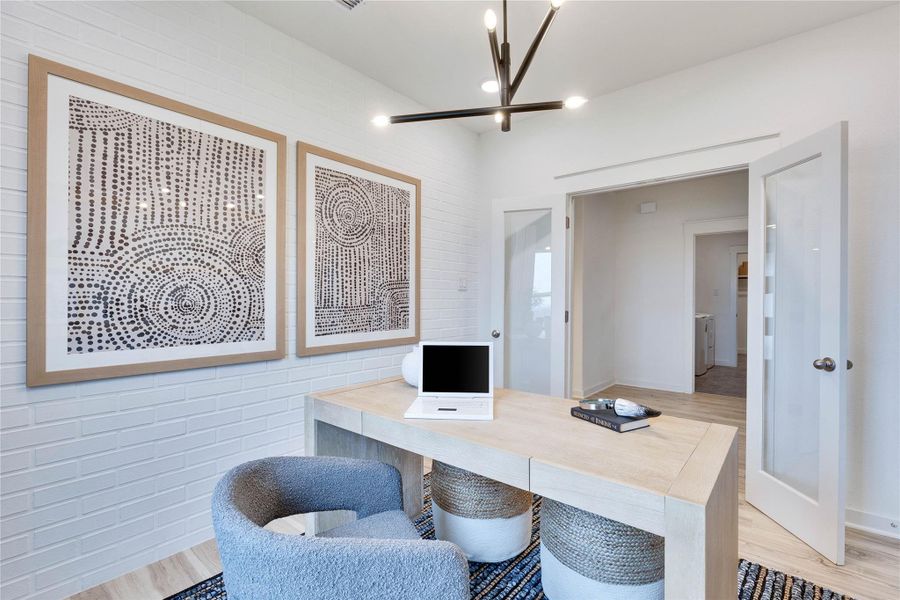 Furnished interior view inside a new home in Whisper South, San Marcos (Image 17).