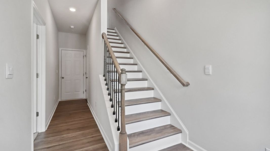Spacious, unfurnished interior of a new home in Townes at Asbury, Hapeville (Image 20).