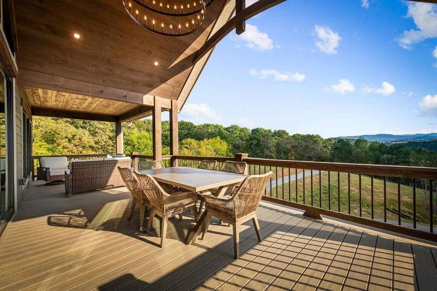 Exterior details and patio area of a home in , Blue Ridge (Image 37).