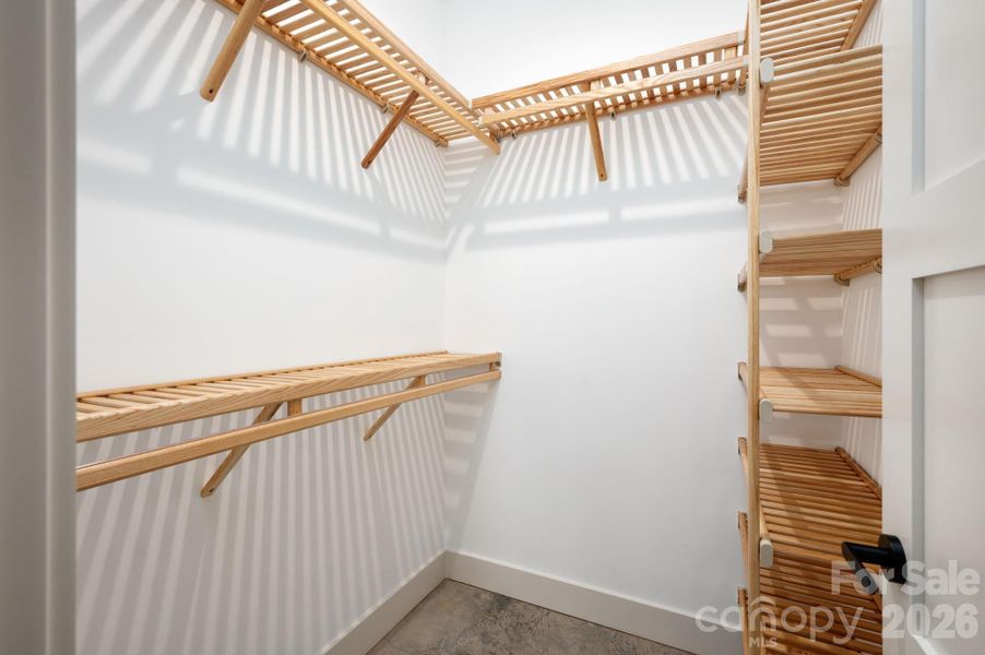 Walk-In Closet with Built-In Organization