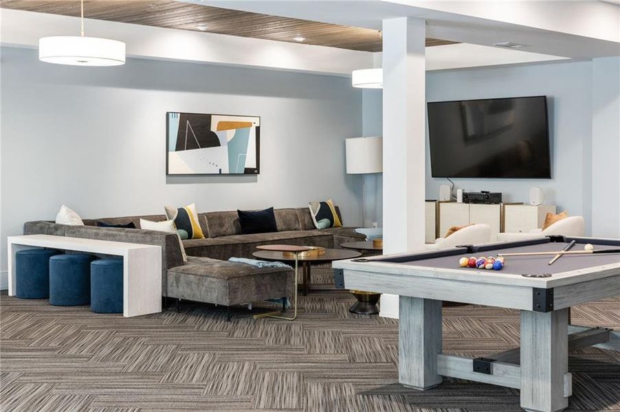 Furnished interior view inside a new home in 1200 Ponce, Atlanta (Image 14).
