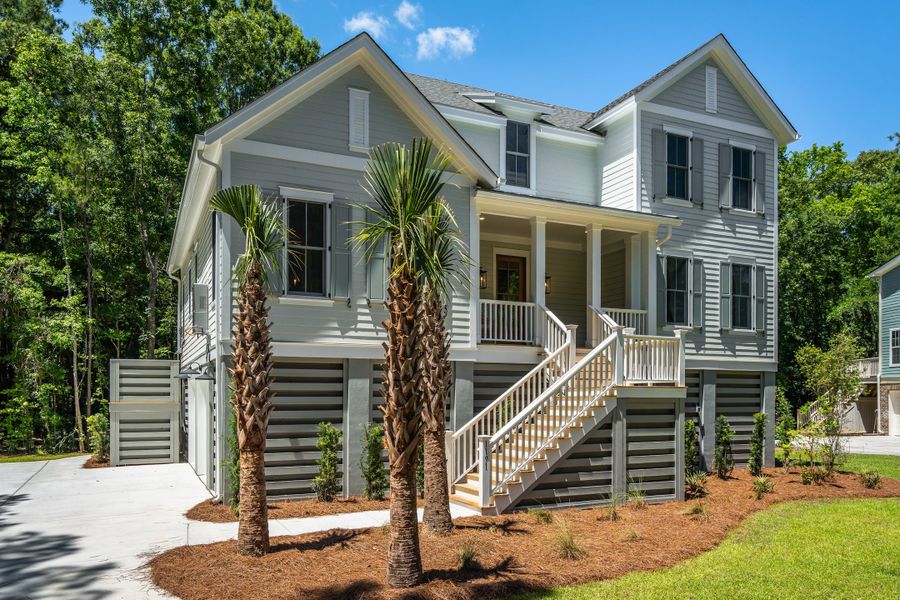 Front exterior of a new home in Charleston Proper, Charleston, SC, highlighting curb appeal (Image 7). Front exterior of a new home in Charleston Proper, Charleston, SC, highlighting curb appeal (Image 7).