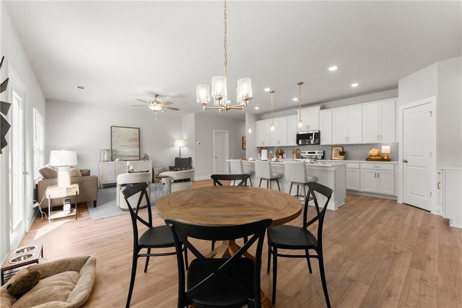 Furnished interior view inside a new home in , Dawsonville (Image 36).