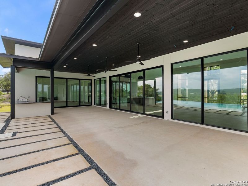 Exterior details and patio area of a home in , Boerne (Image 18).