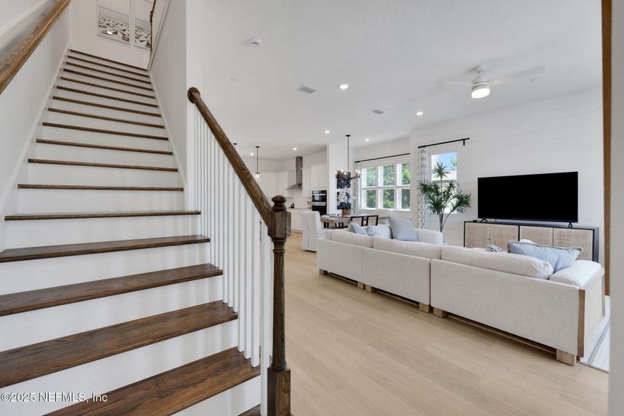 Furnished interior view inside a new home in North Beach Townhomes, Jacksonville Beach (Image 3).