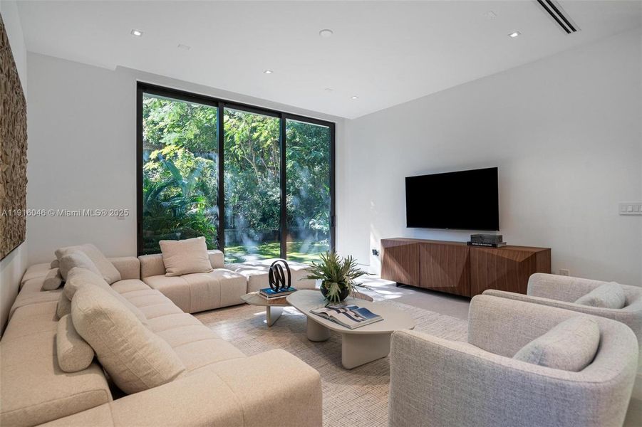 Furnished interior view inside a new home in , Miami (Image 11). Furnished interior view inside a new home in , Miami (Image 11).