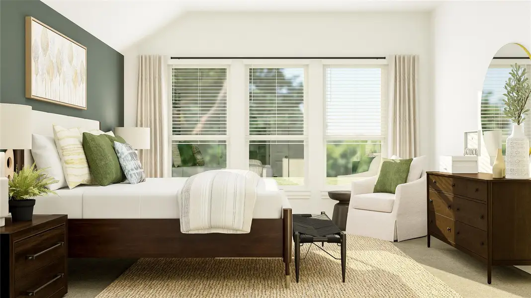 Furnished interior view inside a new home in Lively Ranch: Brookstone Collection, Georgetown (Image 11).