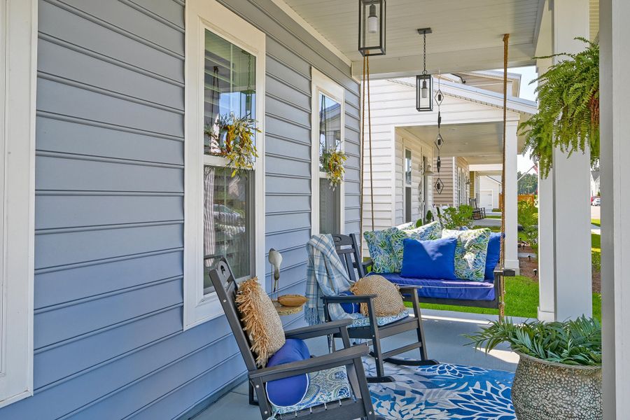Exterior details and patio area of a home in Heron's Walk at Summers Corner, Summerville (Image 25).
