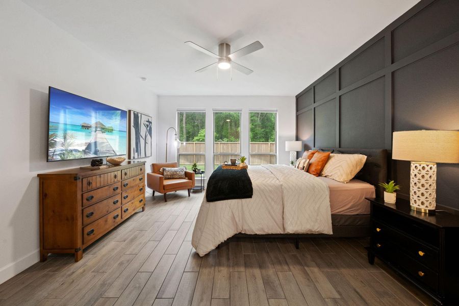 Furnished interior view inside a new home in The Highlands, Porter (Image 15).