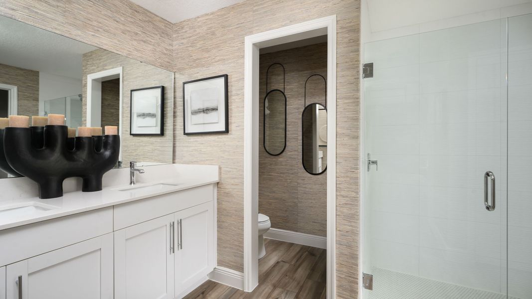 Representative furnished interior of a home built from the Jazmin by Casa Fresca Homes in Pasadena Landing, Wesley Chapel (Image 14).