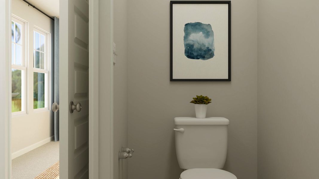 Furnished interior view inside a new home in Dawson Pointe, Summerville (Image 15).