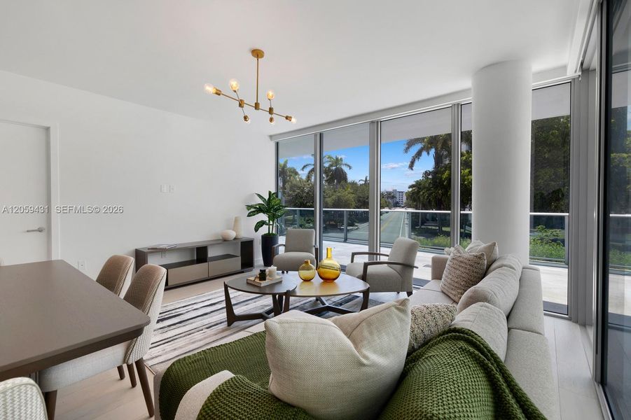 Furnished interior view inside a new home in , Bay Harbor Islands (Image 13). Furnished interior view inside a new home in , Bay Harbor Islands (Image 13).