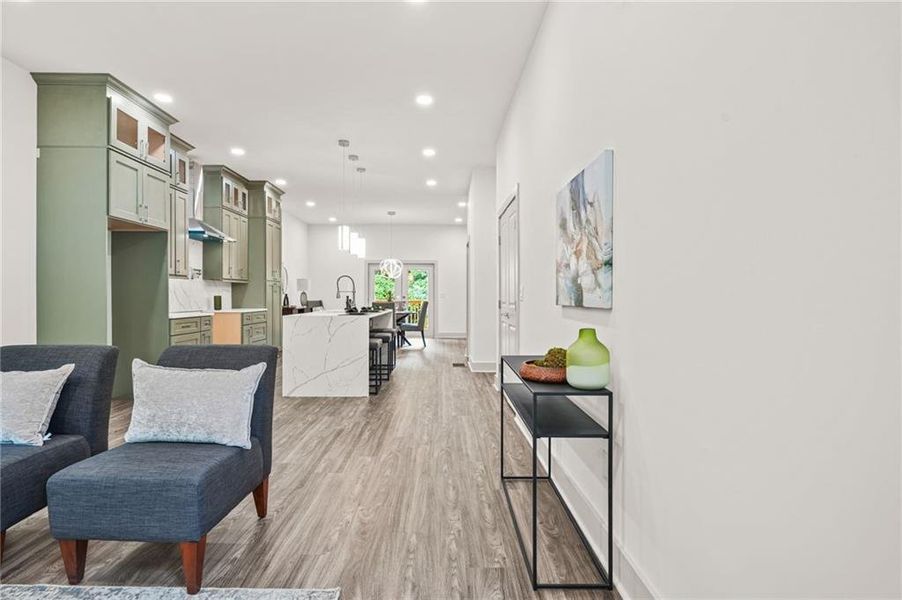 Furnished interior view inside a new home in , Atlanta (Image 8).