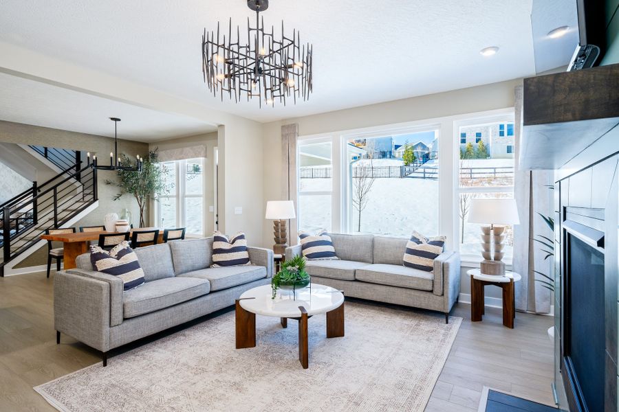 Representative furnished interior of a home built from the Wyatt by Fischer Homes in Twin Lakes, Hoschton (Image 13).